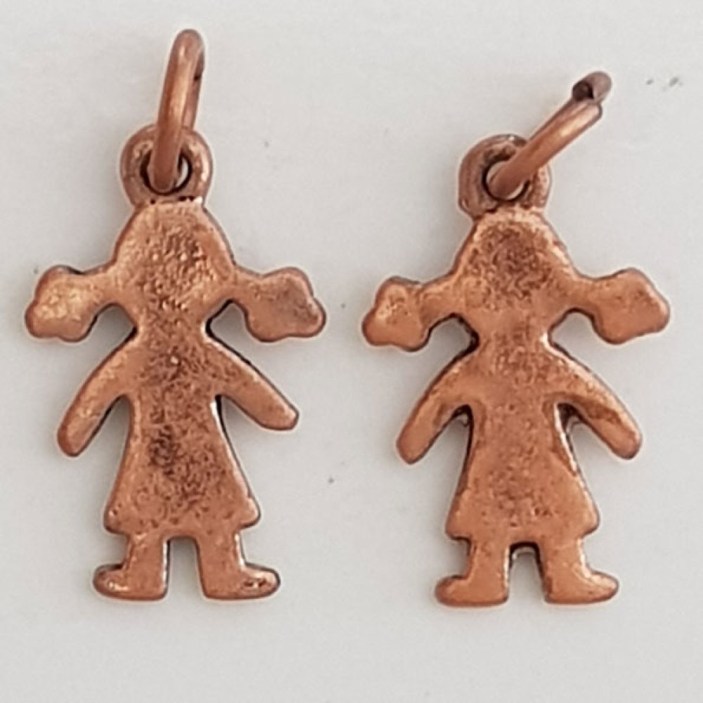 Childrens Charm N°48 flicka koppar