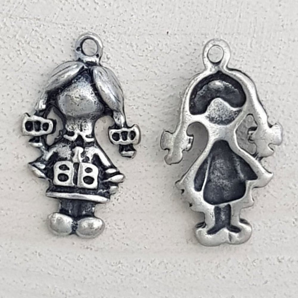Barn charm N°51 Girl Silver