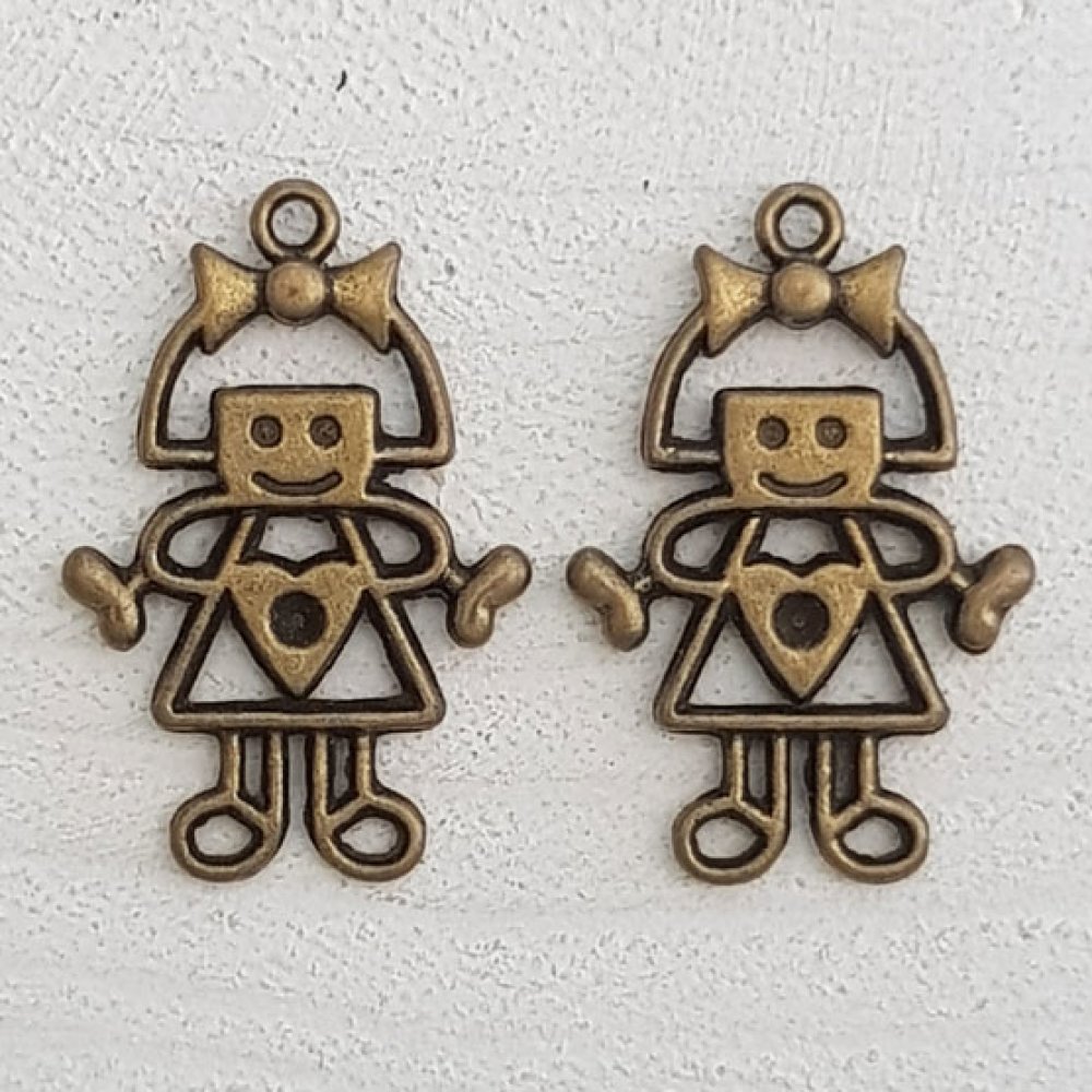 Charm Child N°53 flicka brons