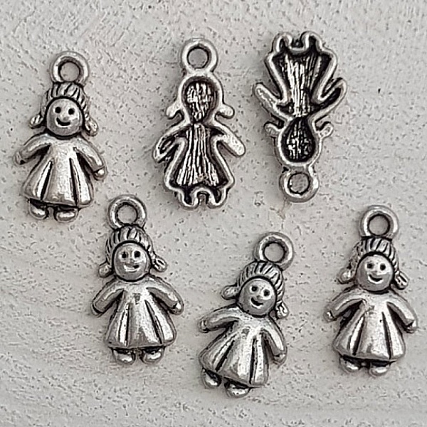 Barn charm N&deg;58 Girl Silver