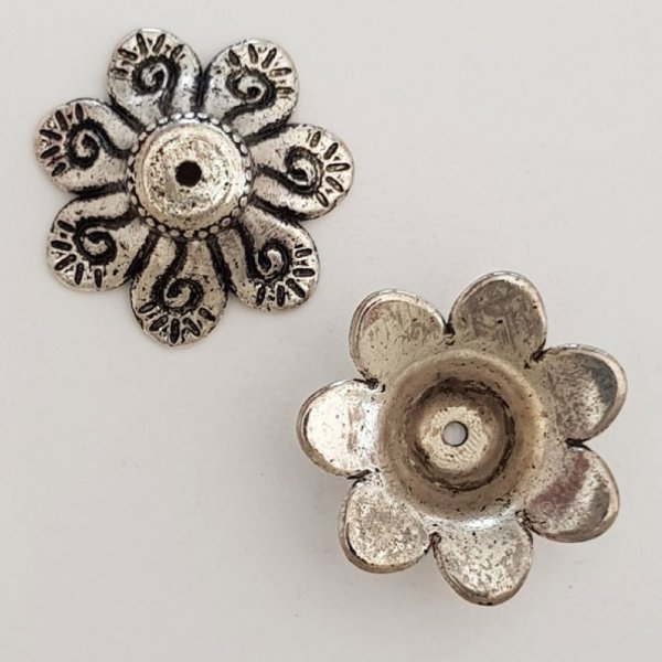 CCB Flower charm N&deg;003 Silver