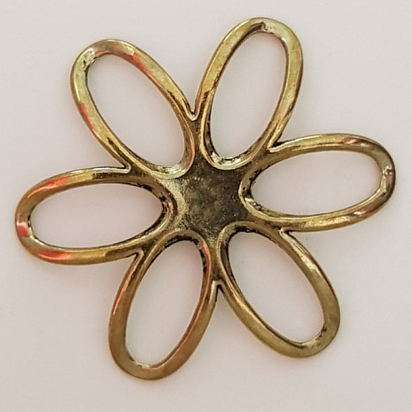Blomma charm metall N&deg;003 brons