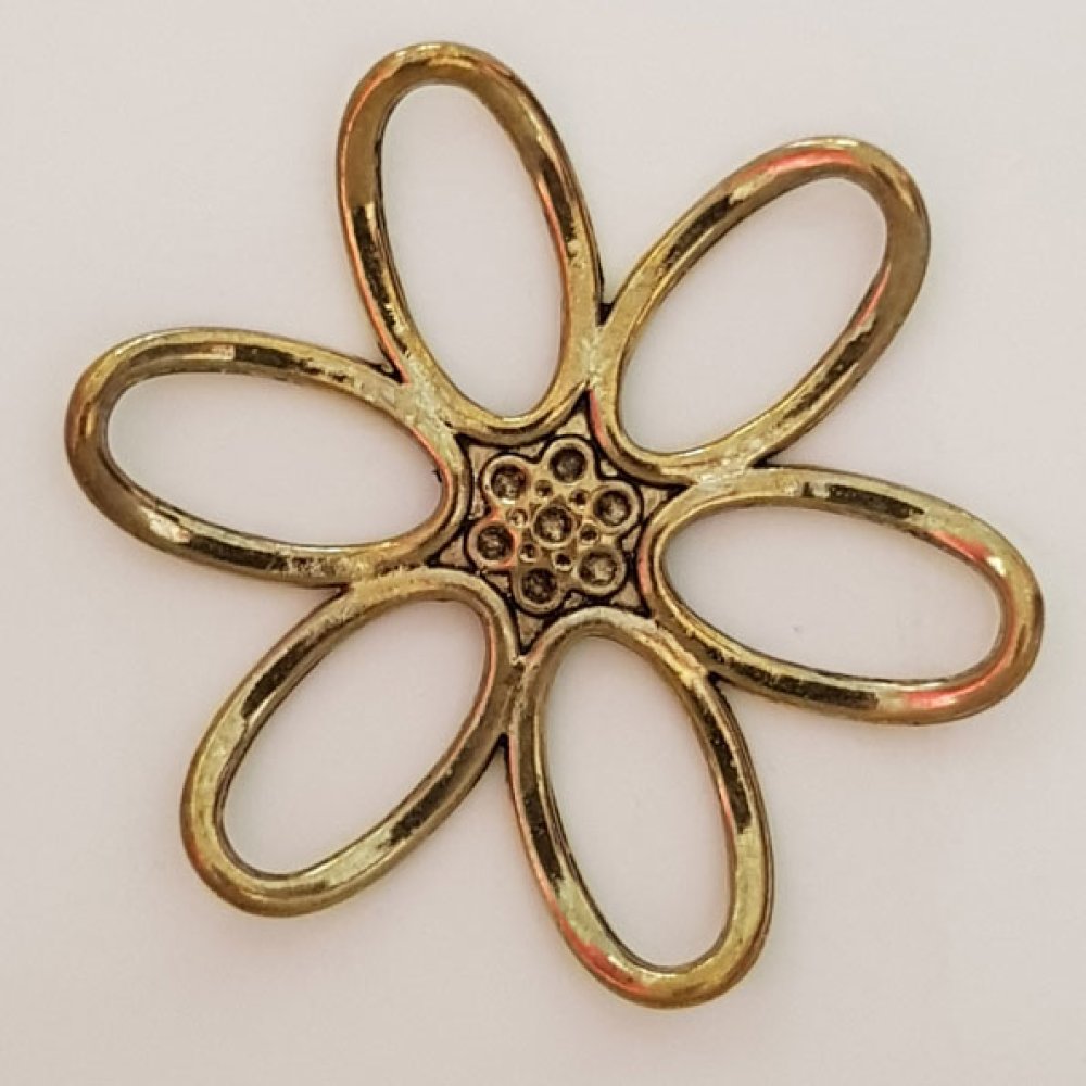 Blomma charm metall N°003 brons