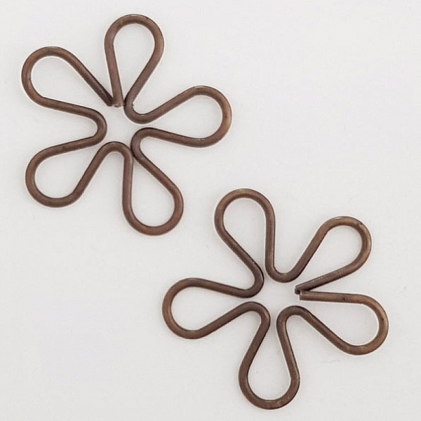 Flower Charm Metal N&deg;020 koppar