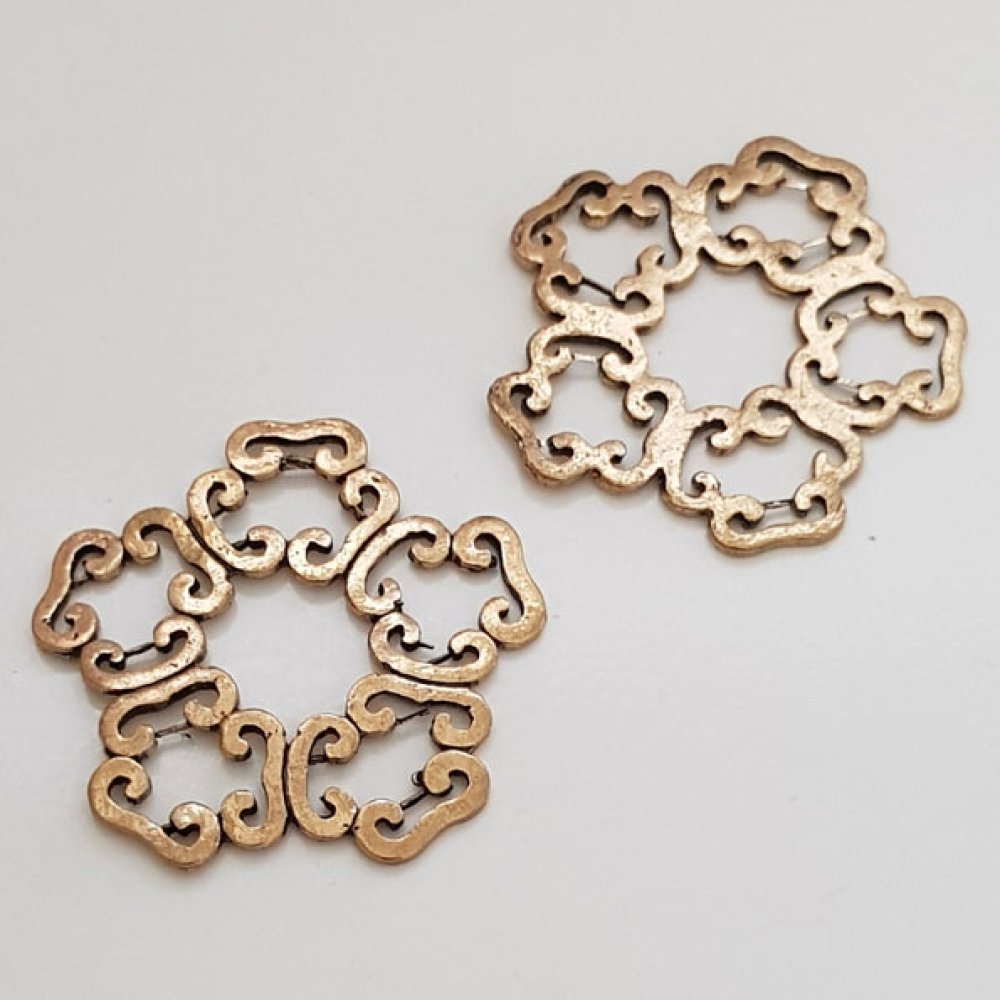 Blomma charm metall N°022
