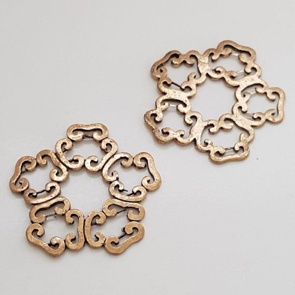 Blomma charm metall N°022