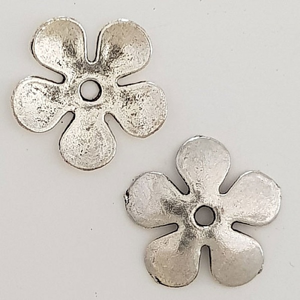 Flower Charm Metal N&deg;027 Silver