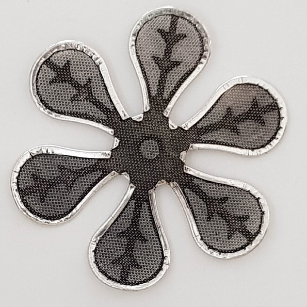 Flower Charm Metal N°029 Silver