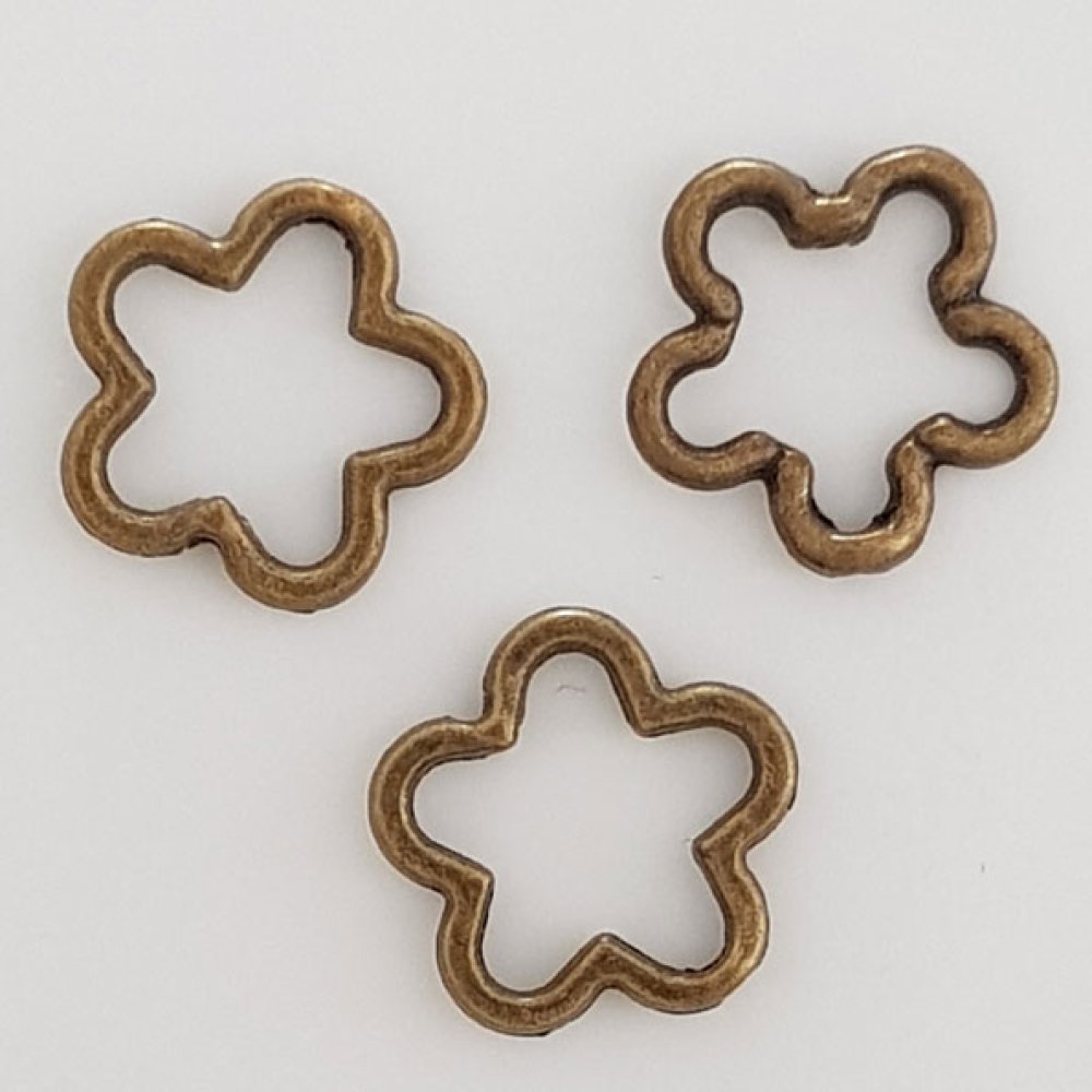 Flower Charm Metal N°031 Brons