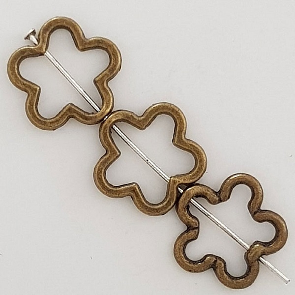 Flower Charm Metal N&deg;031 Brons