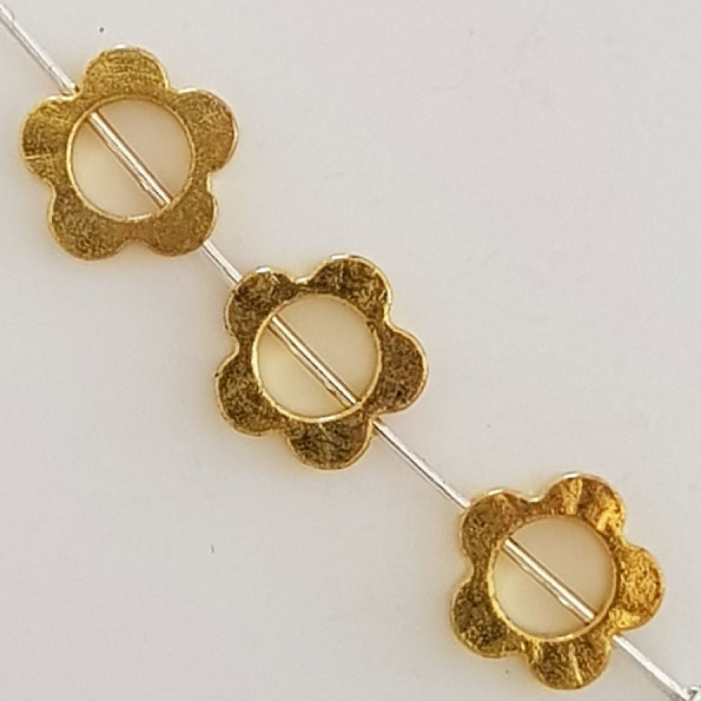 Charm blomma metall N°033 guld