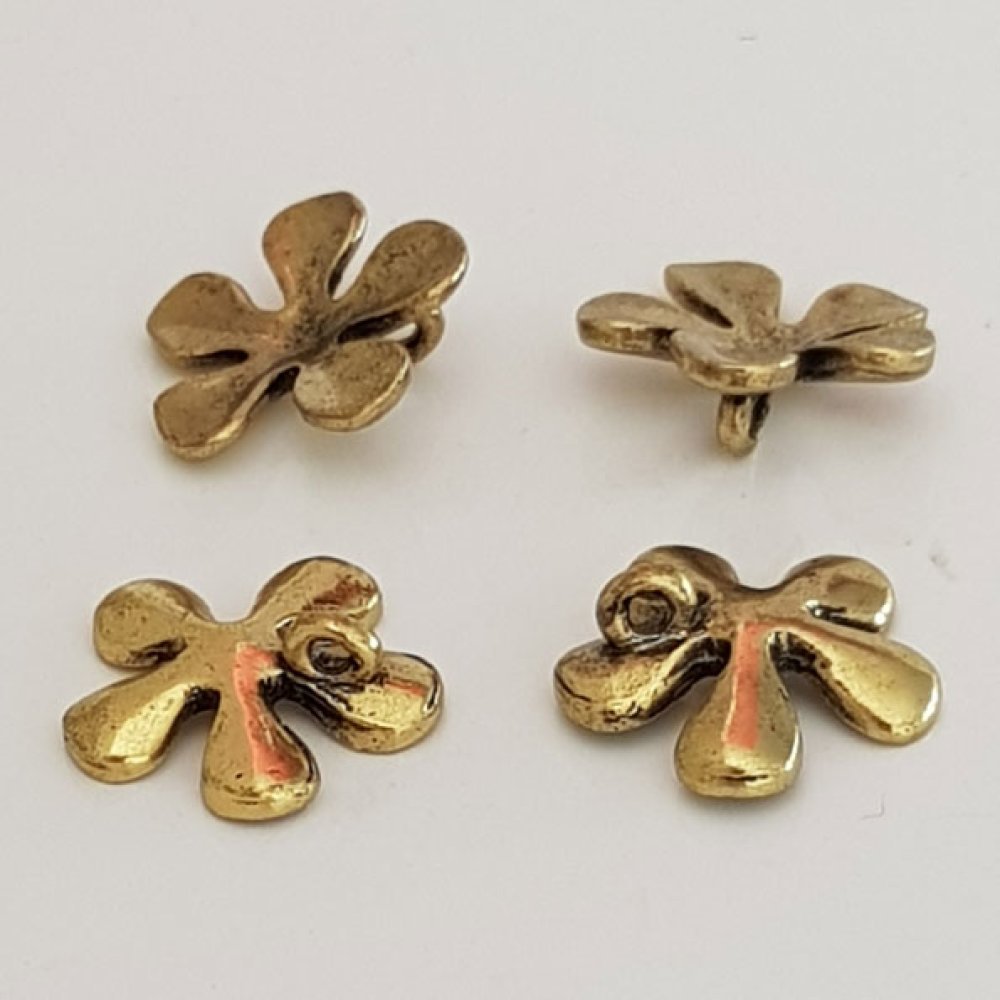 Blomma charm metall N°042 guld