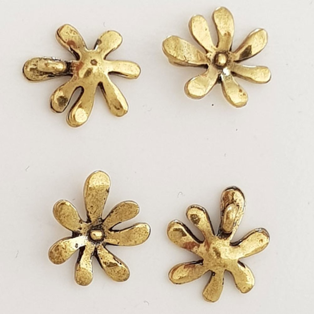 Blomma charm metall N°043 guld
