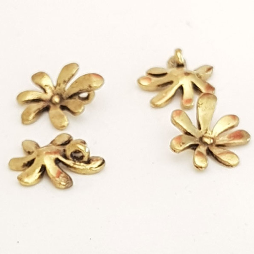 Blomma charm metall N°043 guld