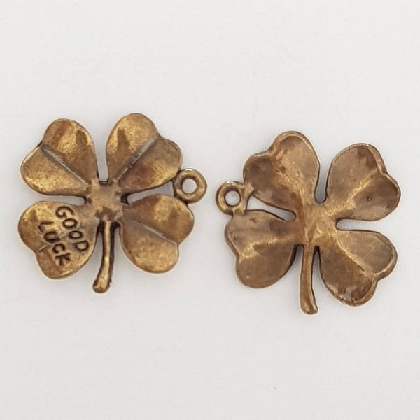 Flower Charm Metal N&deg;048 Brons