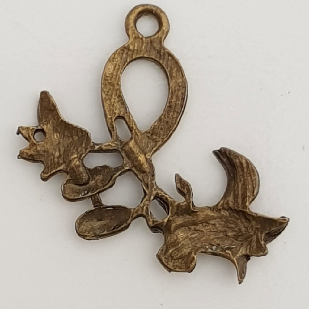 Flower Charm Metal N°053 Brons