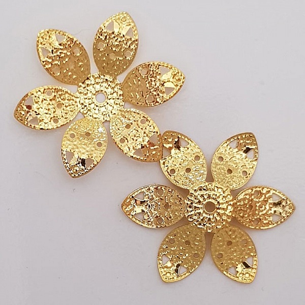 Blomma charm metall N&deg;058 guld