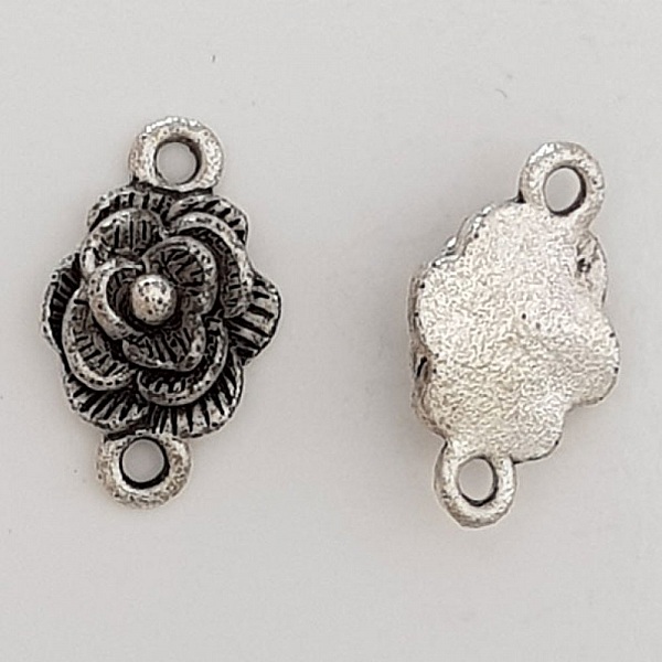 Flower Charm Metal N&deg;070 Silver