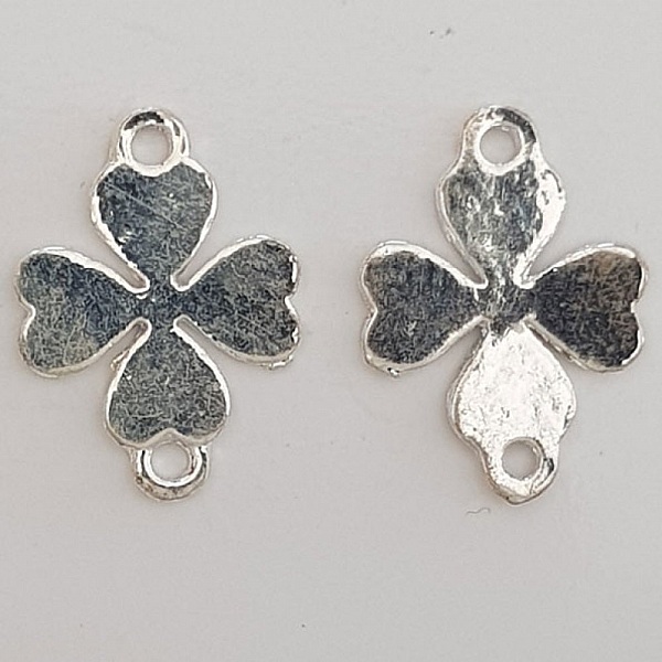 Breloque Fleur M&eacute;tal N&deg;072 Argent