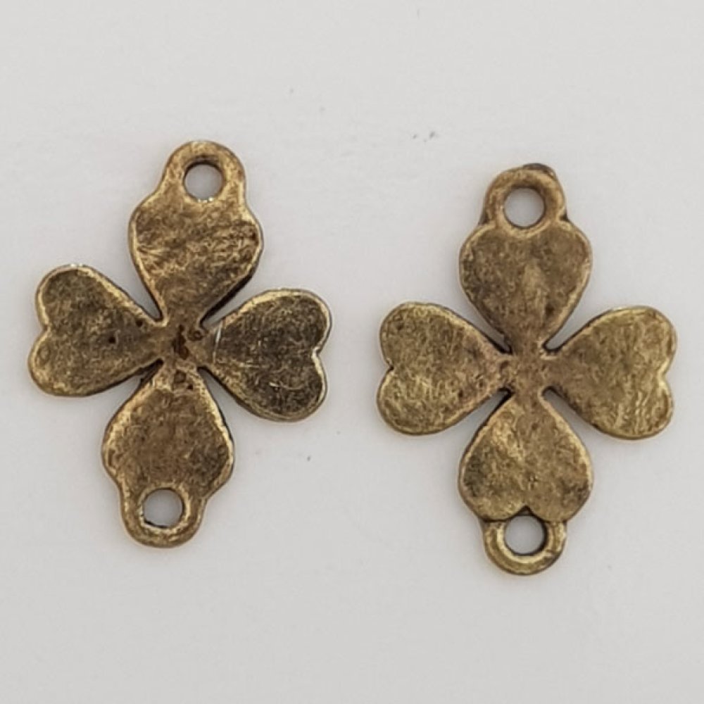 Blomma charm metall N°072 koppar