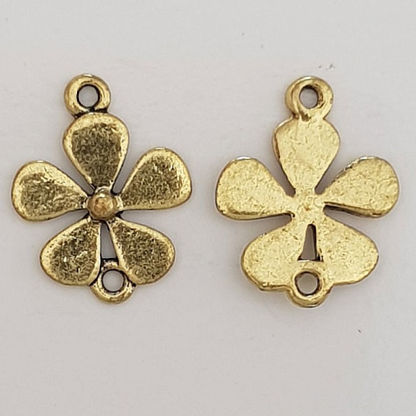 Flower Charm Metal N&deg;073 Guld 