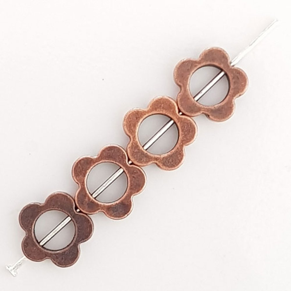 Flower Charm Metal N°033 koppar