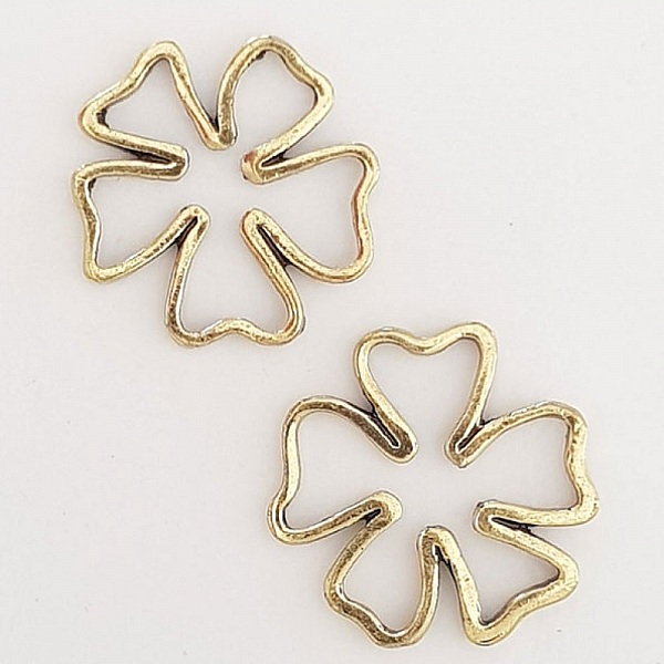 Flower Charm Metal N&deg;094 gammalt guld