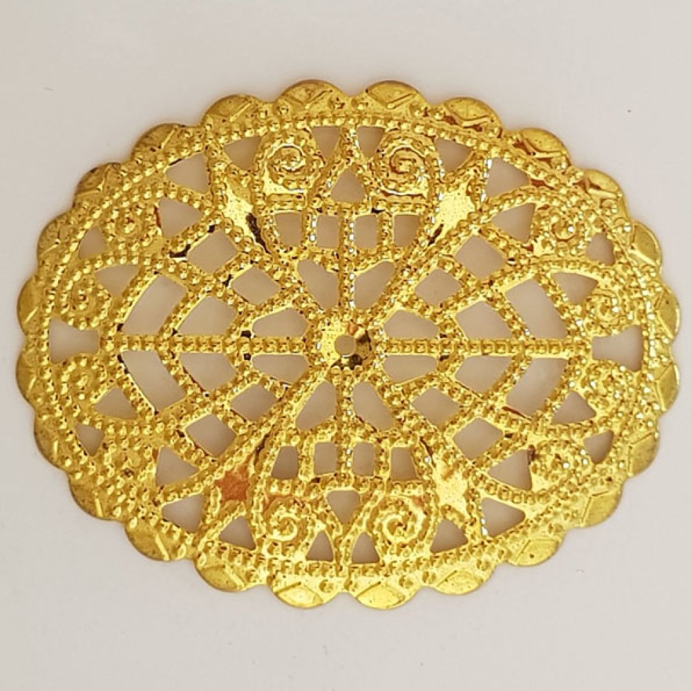 Flower Charm Metal N°103 guld gravering