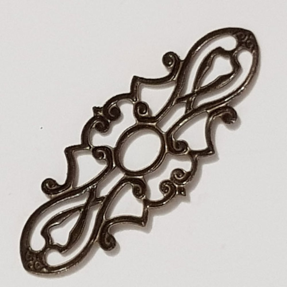Flower Charm Metal N°105 x 10 stycken