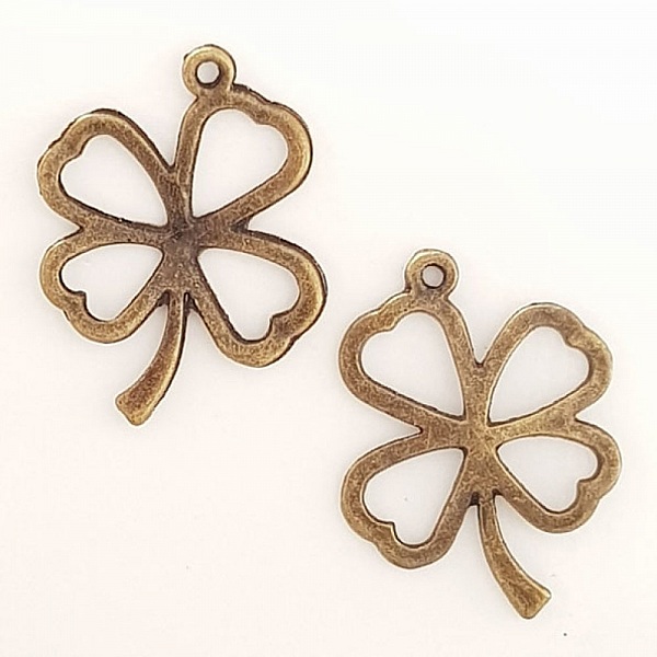 Flower Charm Metal N&deg;117 Brons