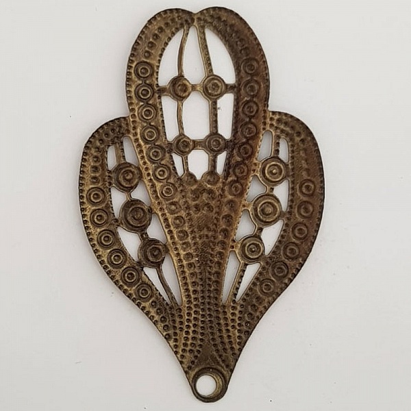 Flower Charm Metal N&deg;118 Brons