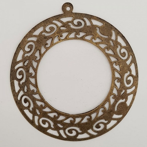 Flower Charm Metal N&deg;119 Brons