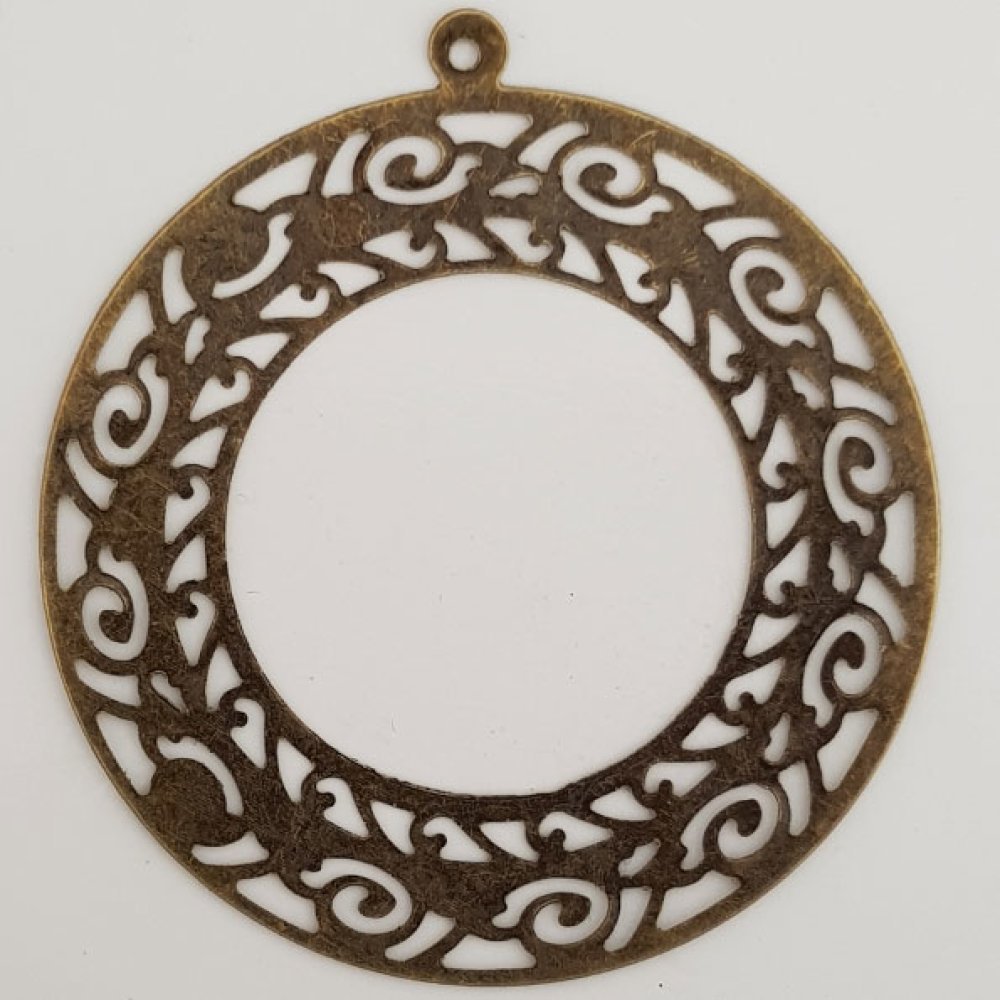 Flower Charm Metal N°119 x 10 stycken