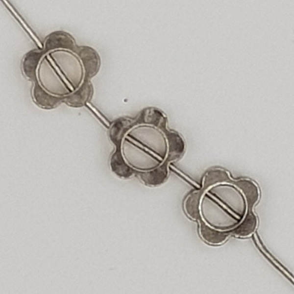Flower charm Metal N&deg;033-02 Silver