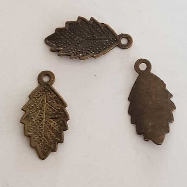 Breloque Fleur M&eacute;tal N&deg;153 Bronze