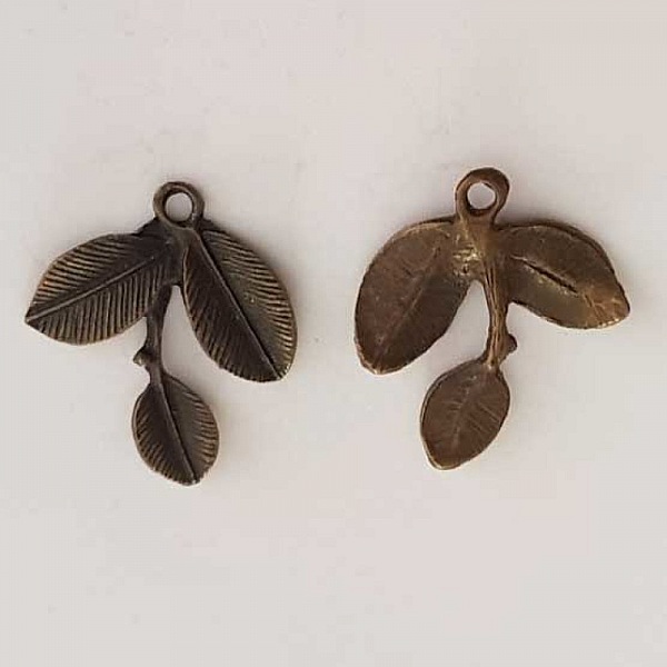 Breloque Fleur M&eacute;tal N&deg;167 Bronze