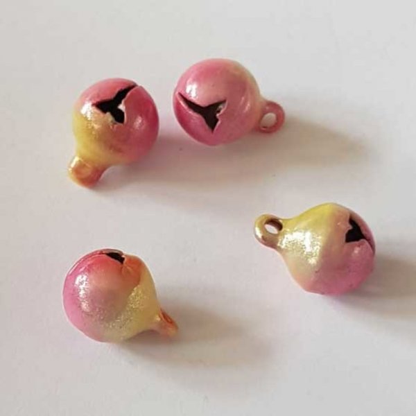 Breloque Grelot Bi-Couleur 11 x 8 mm N&deg;07