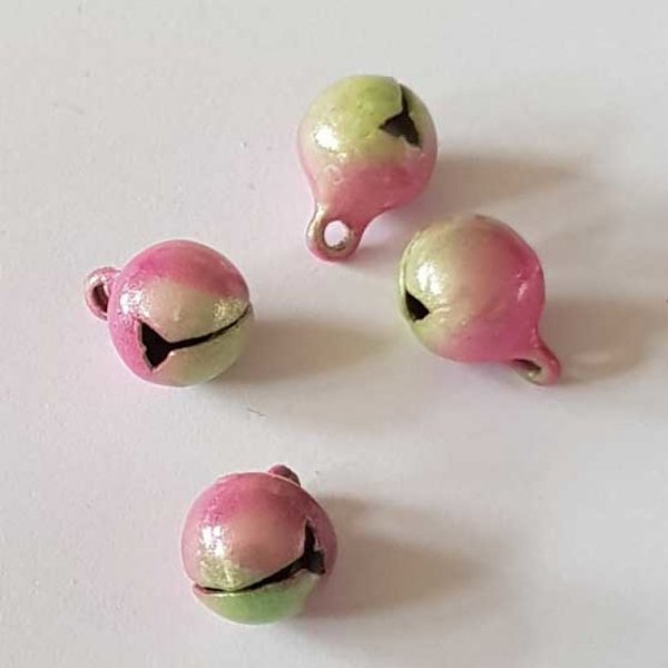 Breloque Grelot Bi-Couleur 11 x 8 mm N&deg;08