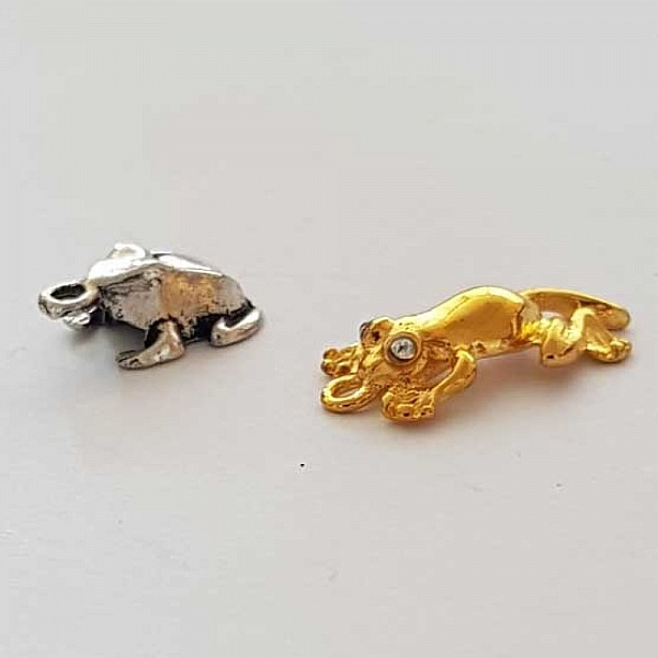 Breloque Grenouille N&deg;10 Lot 2 pi&egrave;ces