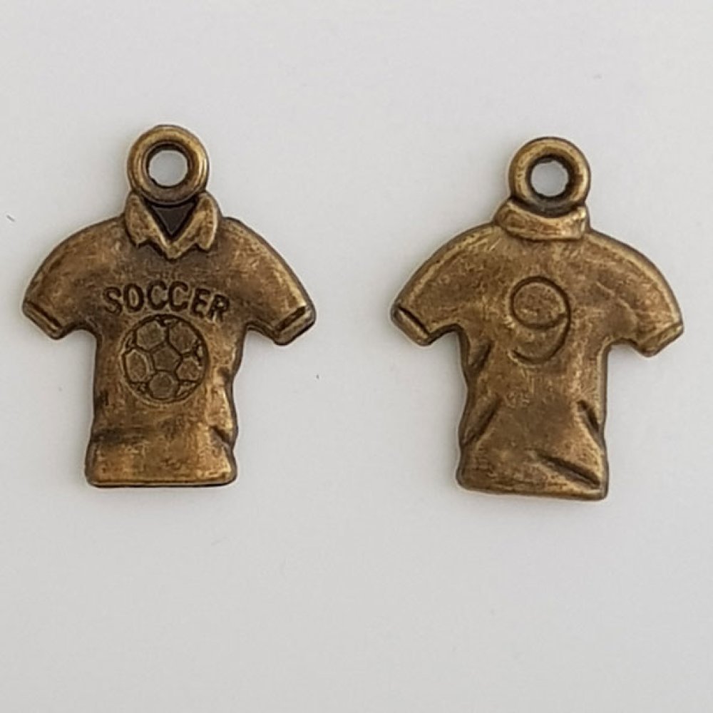 Charm fotbollsskjorta sport boll brons