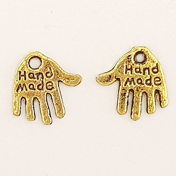Hand charm "MADE HAND" N&deg;01 Guld