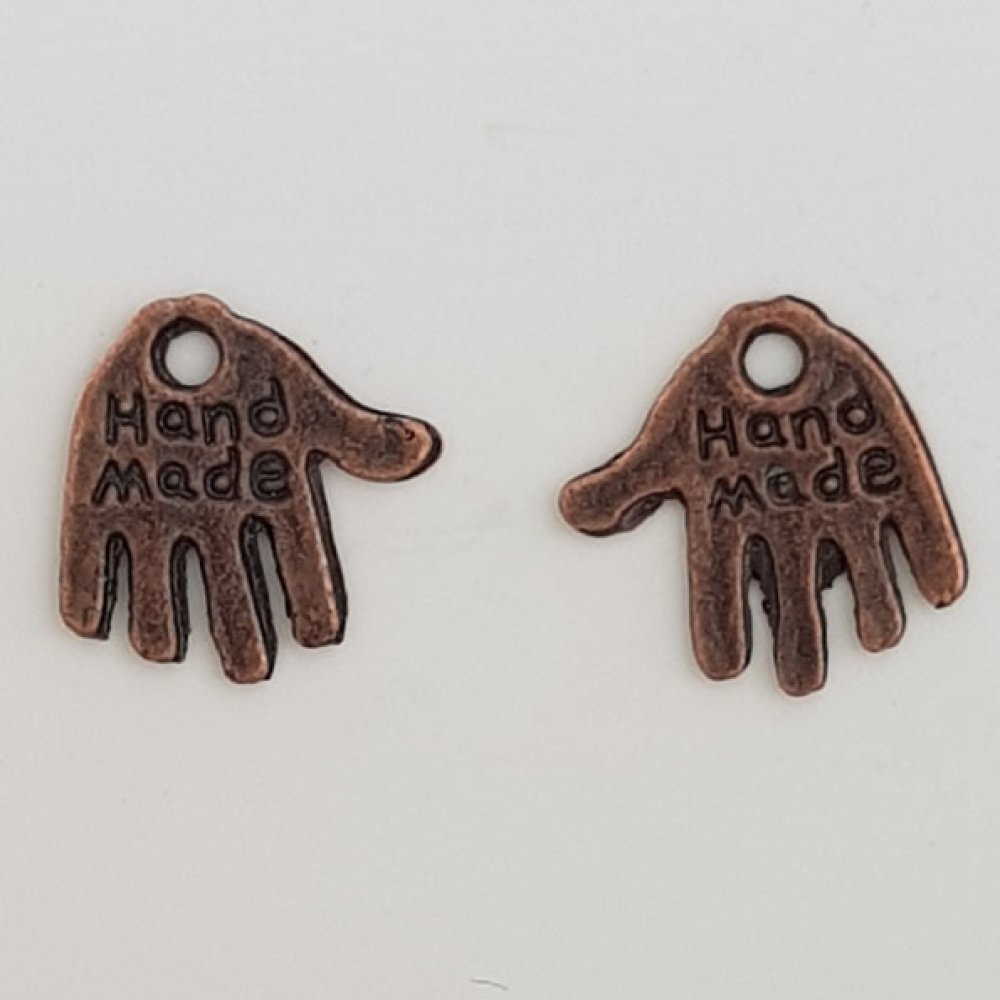Hand charm "MADE HAND" N°01 Koppar