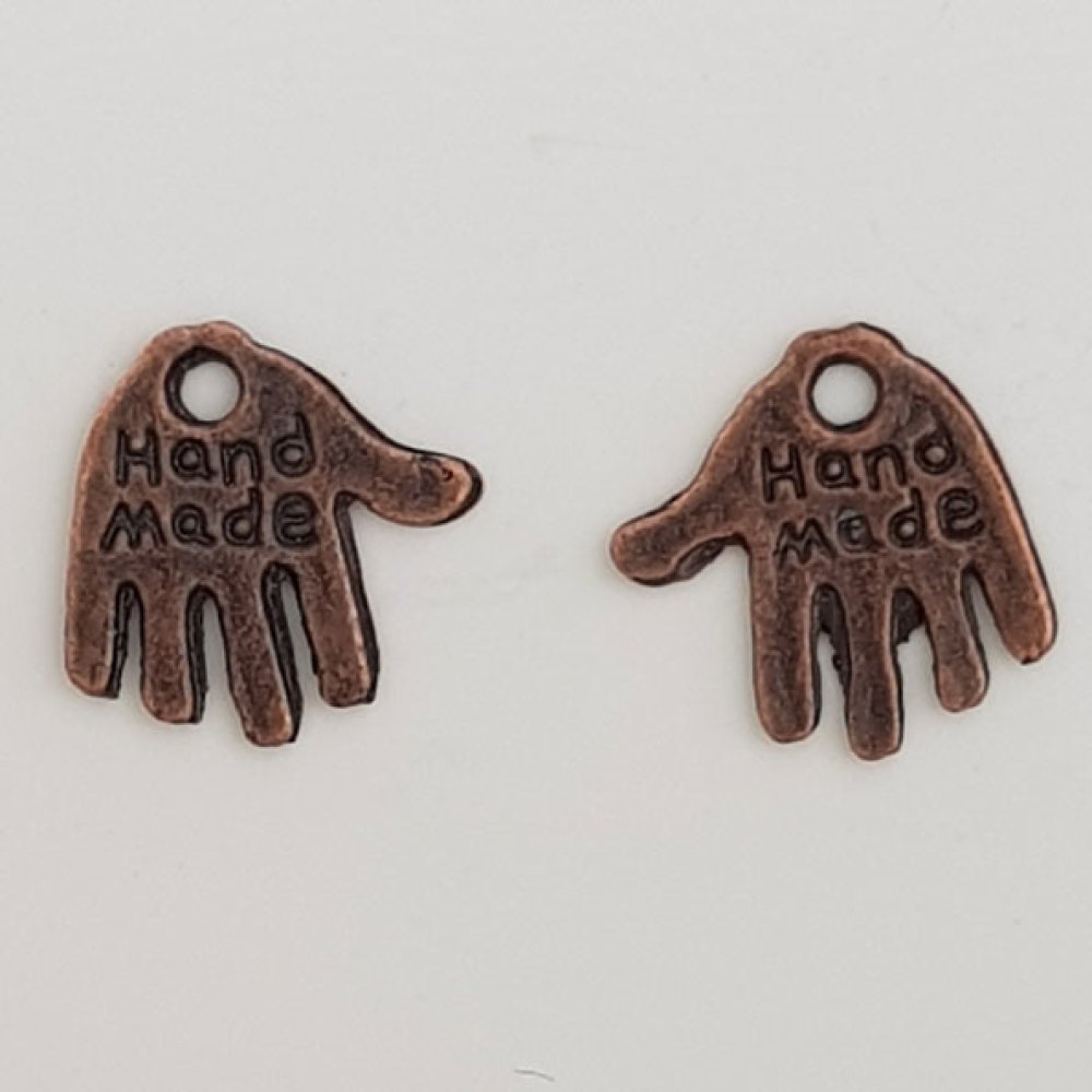 Hand charm "MADE HAND" N°01 Koppar
