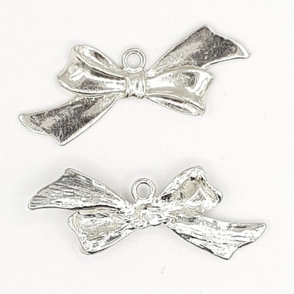 Silver fluga charm N°18 silver metall fluga charm