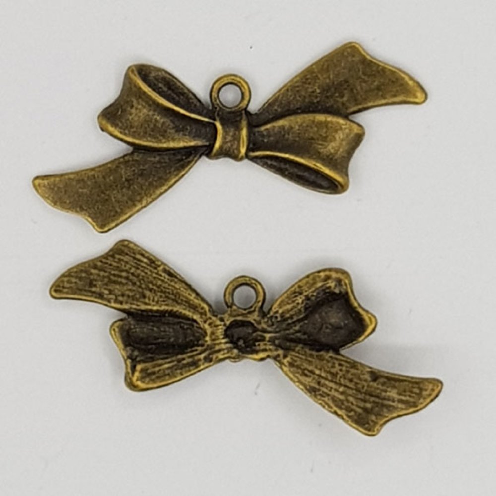 Bow Tie Charm N°18 Brons metall band Charm