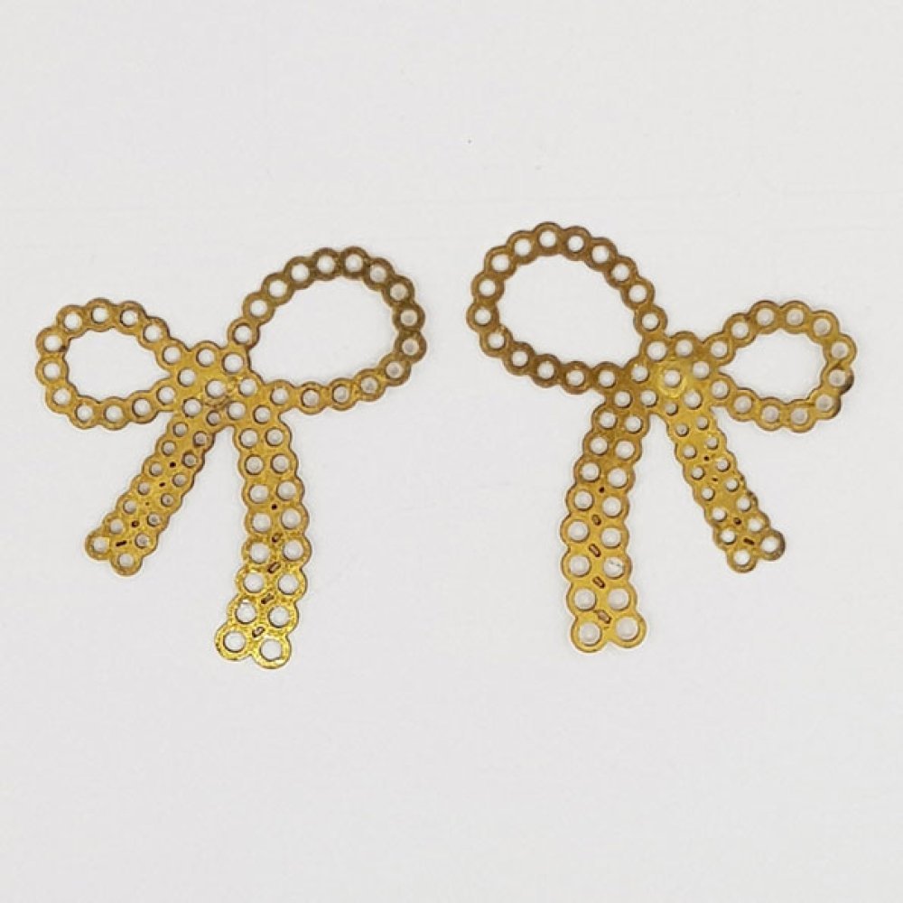 Charm fluga N°24 Charm fluga band i guld metall
