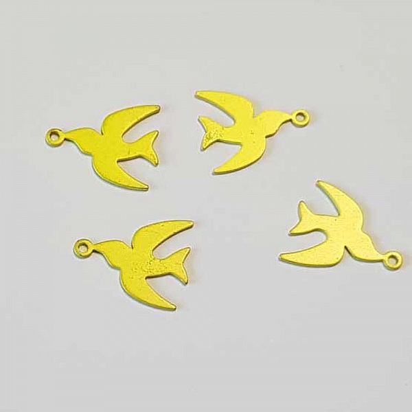 Breloque Oiseaux N&deg;04 Jaune