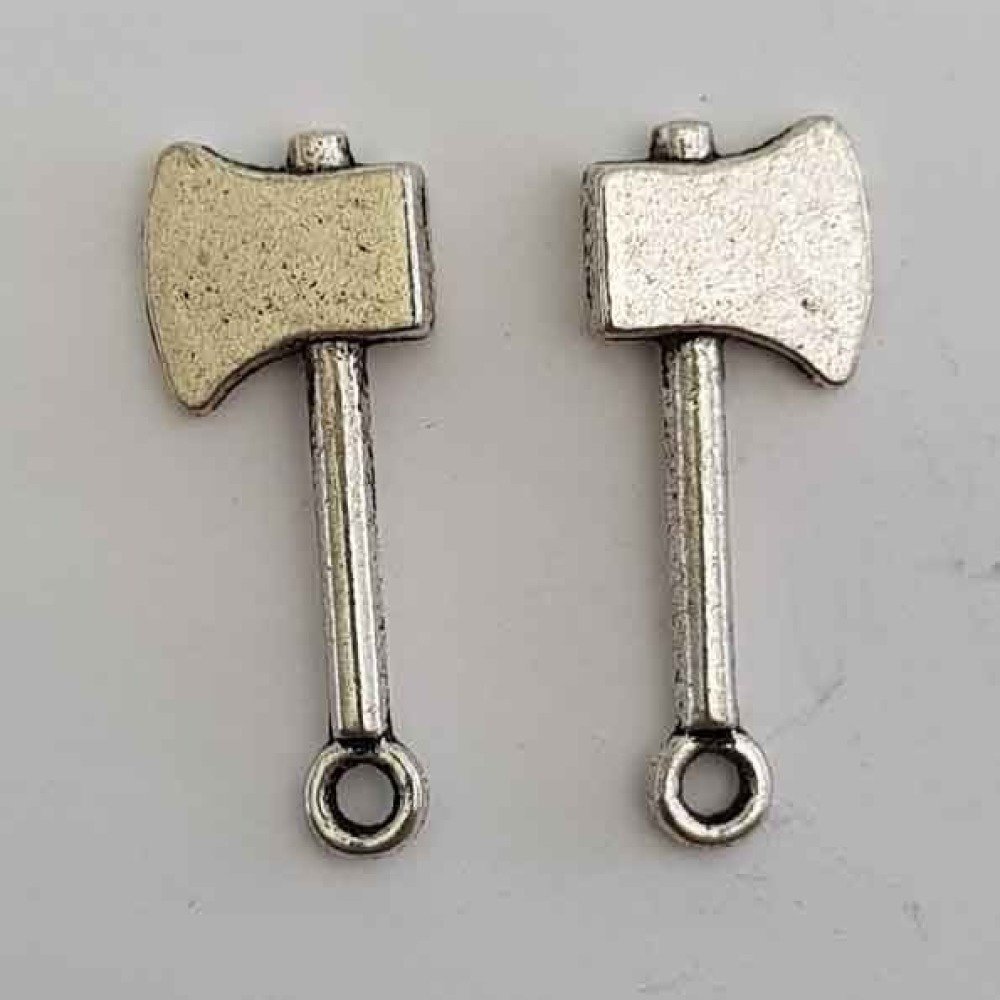 Charm yxa verktyg silverpläterad