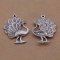 Peacock Charm i silvermetall-01 Peacock Pendant 