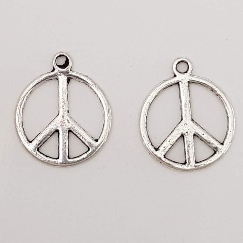 Peace &amp; Love charm N°05 Silver 